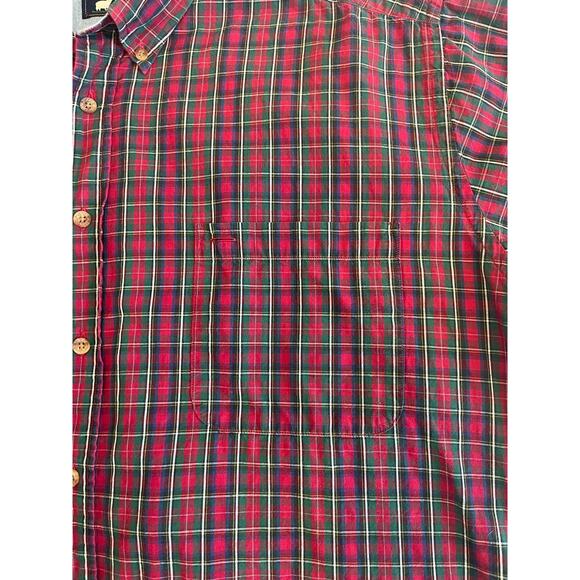 Woods & Gray Plaid Cotton Short-Sleeve Button Down - Size L - Picture 5 of 7